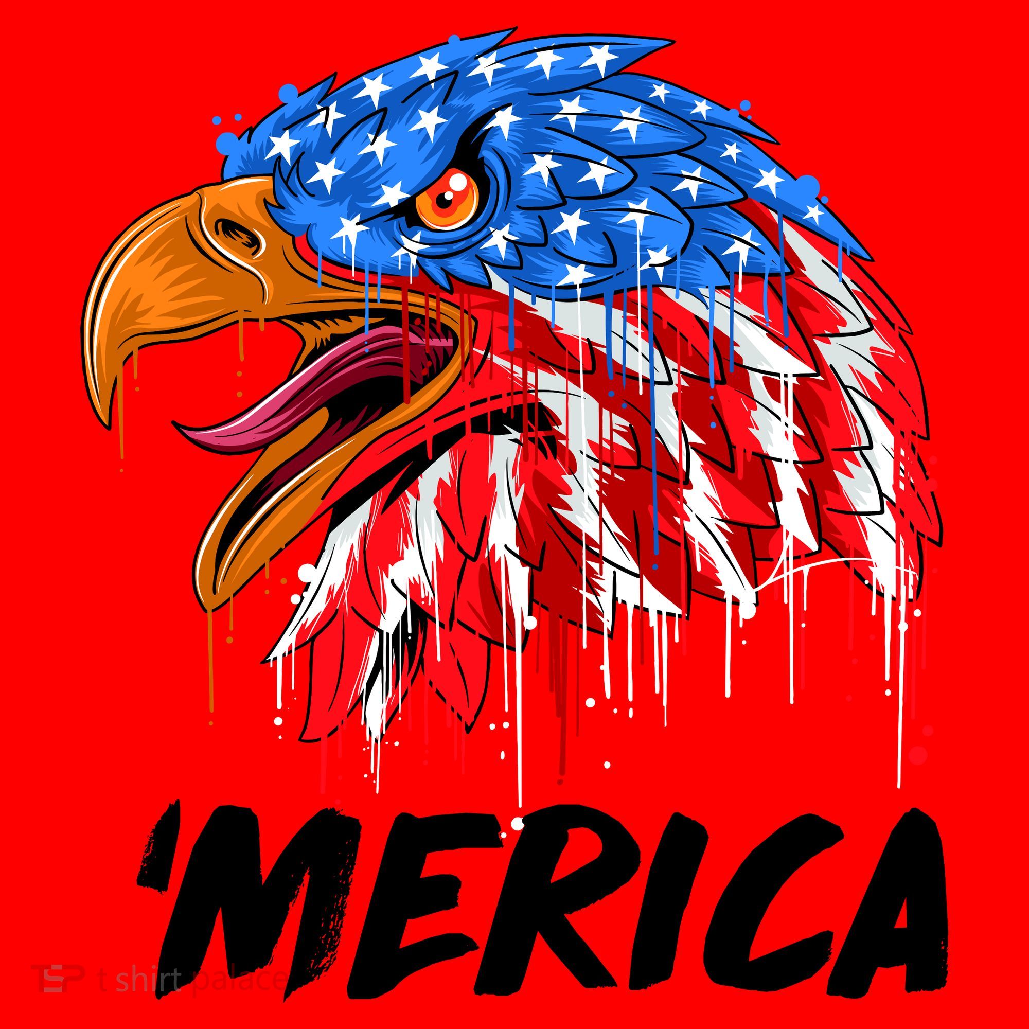 Sweet Merica Ball Eagle Santa Hat