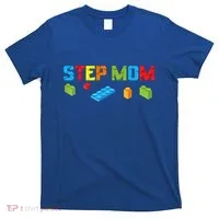 Stepmom Master Builder Building Bricks Blocks Family Parents Great Gift T-Shirt thumb 0