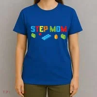 Stepmom Master Builder Building Bricks Blocks Family Parents Great Gift T-Shirt thumb 4
