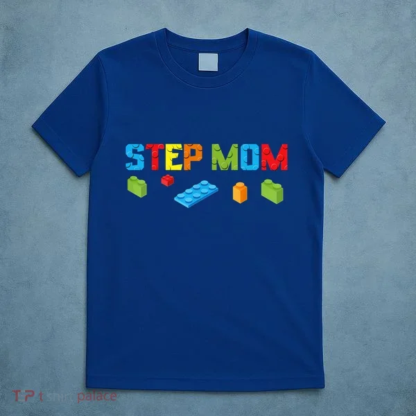 Stepmom Master Builder Building Bricks Blocks Family Parents Great Gift T-Shirt