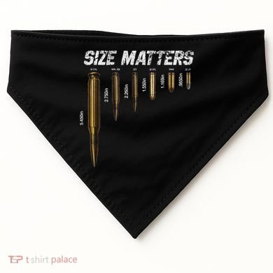 Size Matters Bullets USA-Made Doggie Bandana