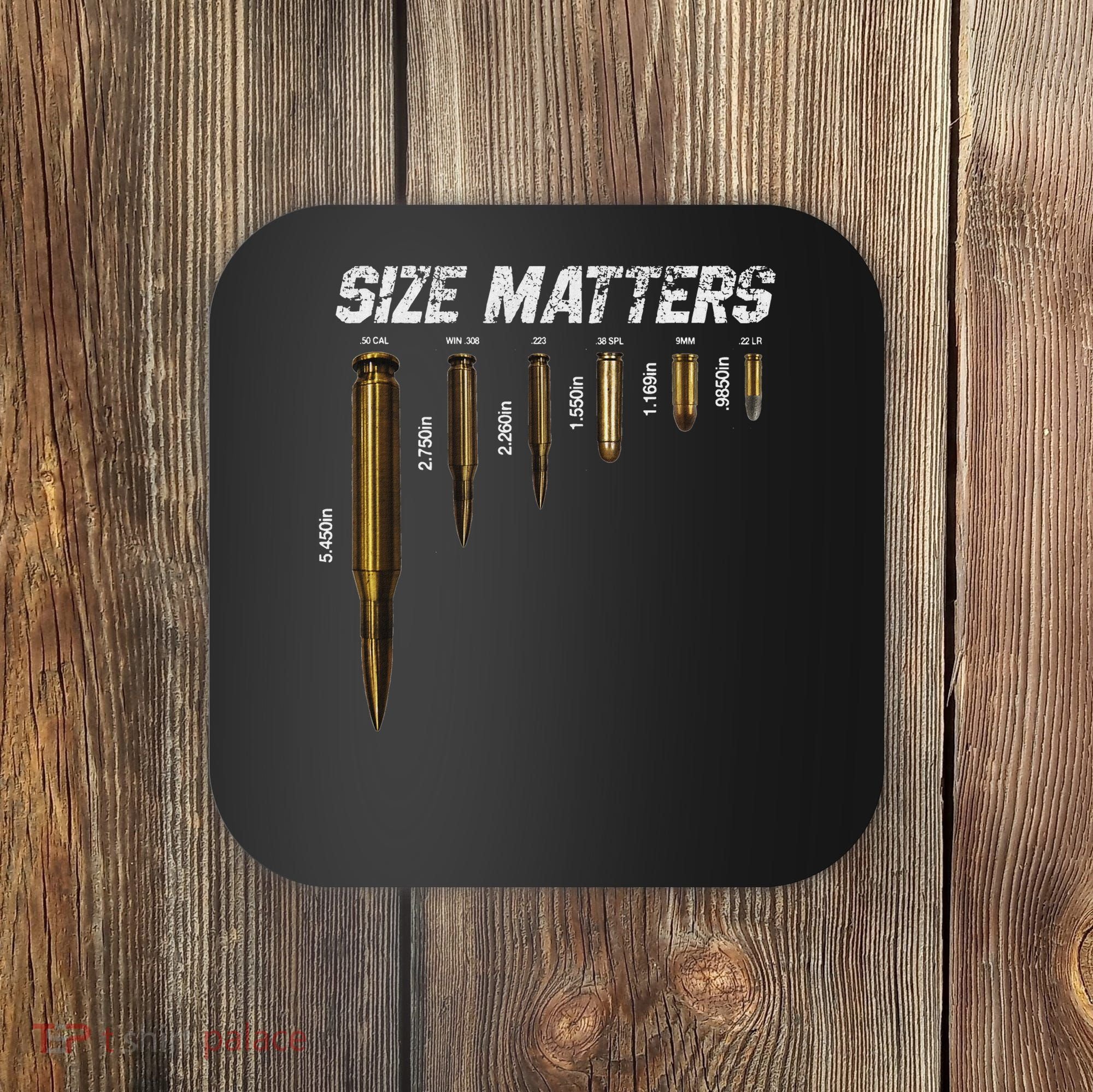 Size Matters Bullets Coaster