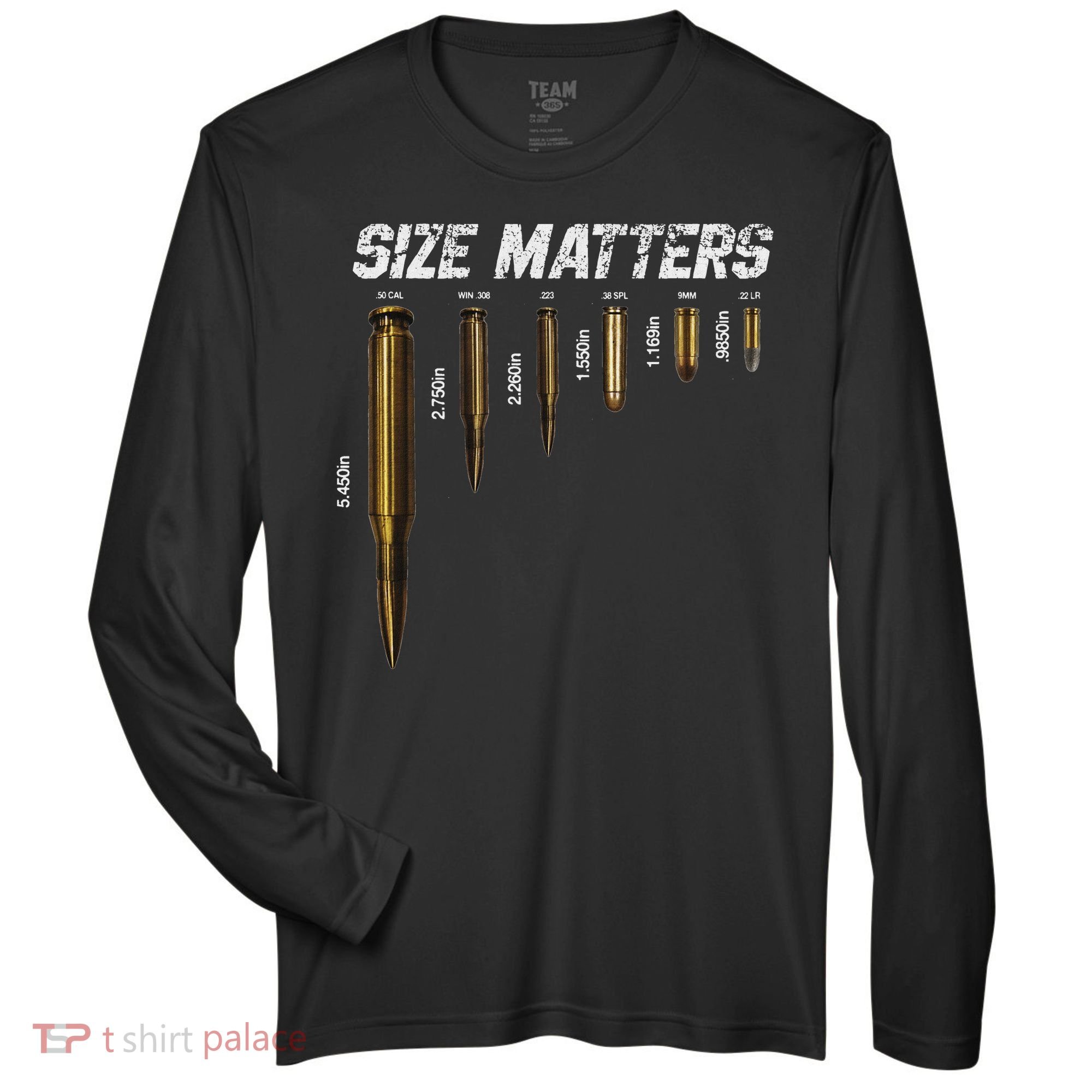 Size Matters Bullets Zone Performance Long-Sleeve T-Shirt