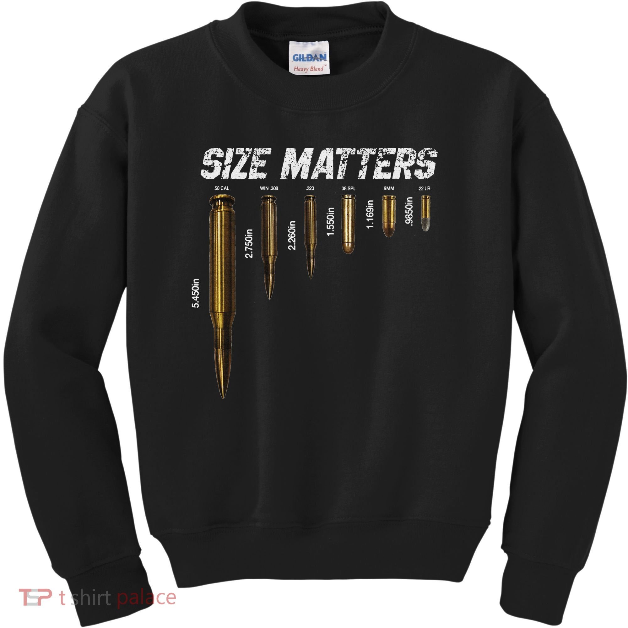Size Matters Bullets Kids Sweatshirt