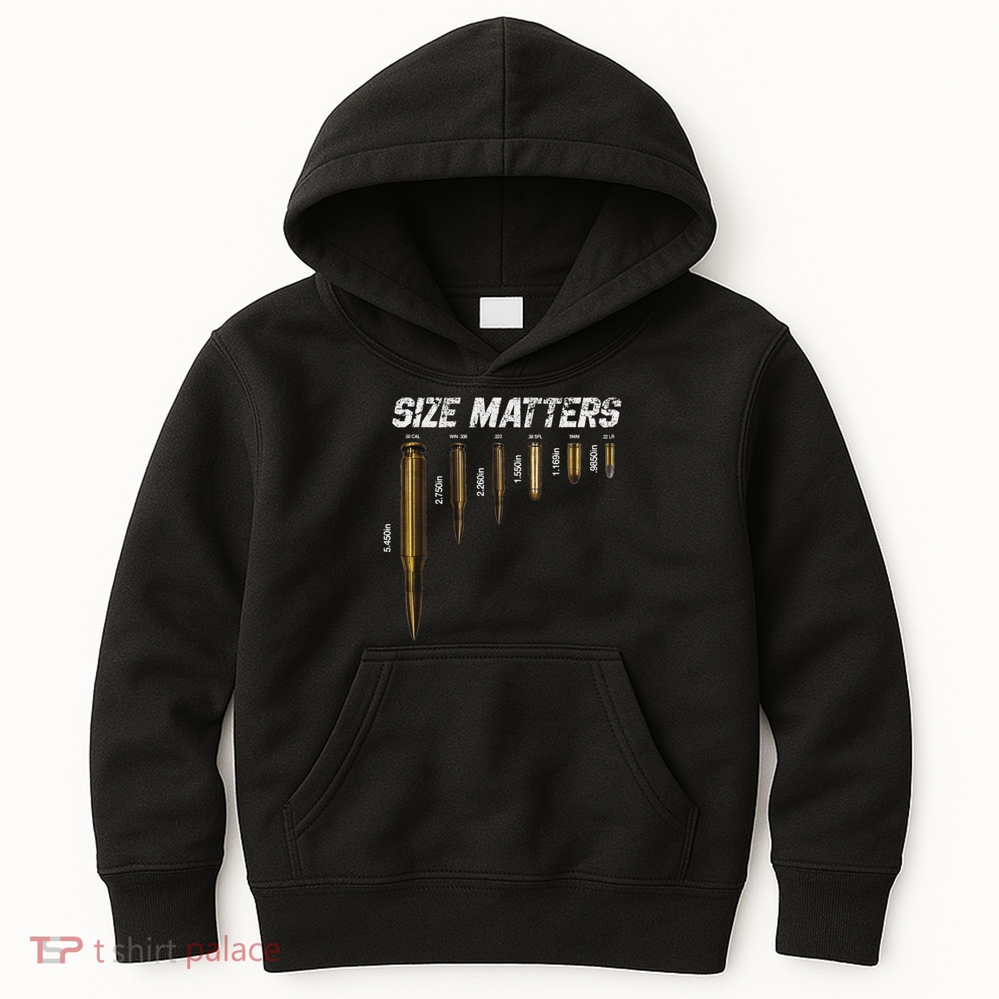 Size Matters Bullets Kids Hoodie