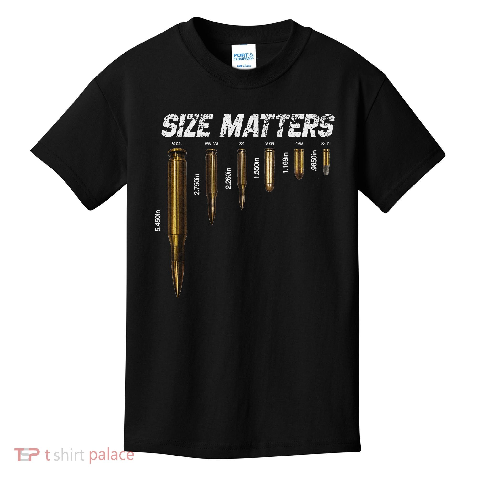 Size Matters Bullets Kids T-Shirt