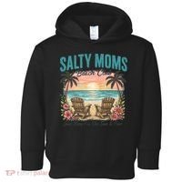 Salty Moms Beach Club Just Here For The Sun And Fun Beach Summer Matching Team Toddler Hoodie thumb 0
