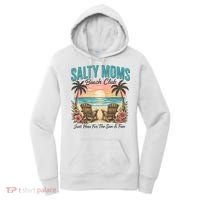 Salty Moms Beach Club Just Here For The Sun And Fun Beach Summer Matching Team Women's Hoodie thumb 0