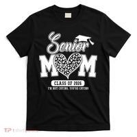 Senior Mom Class Of 2026 Senior Mama 26 Graduation Leopard T-Shirt thumb 0
