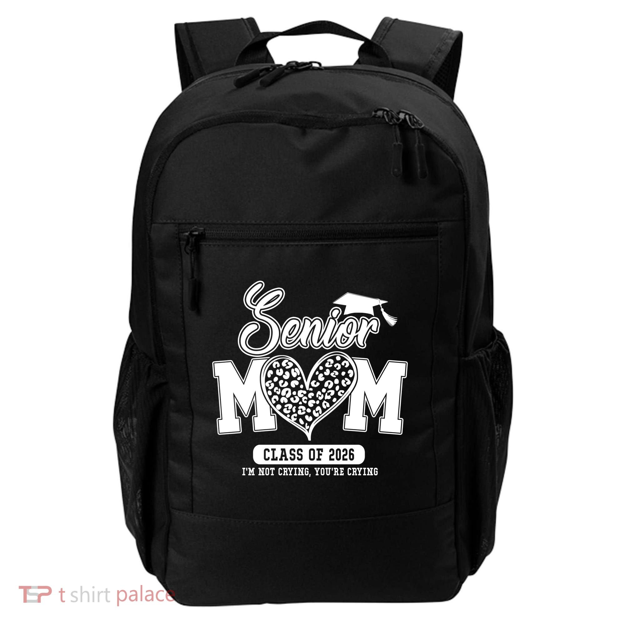 Senior Mom Class Of 2026 Senior Mama 26 Graduation Leopard Backpack