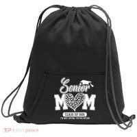 Senior Mom Class Of 2026 Senior Mama 26 Graduation Leopard Sweatshirt Cinch Pack Bag thumb 0