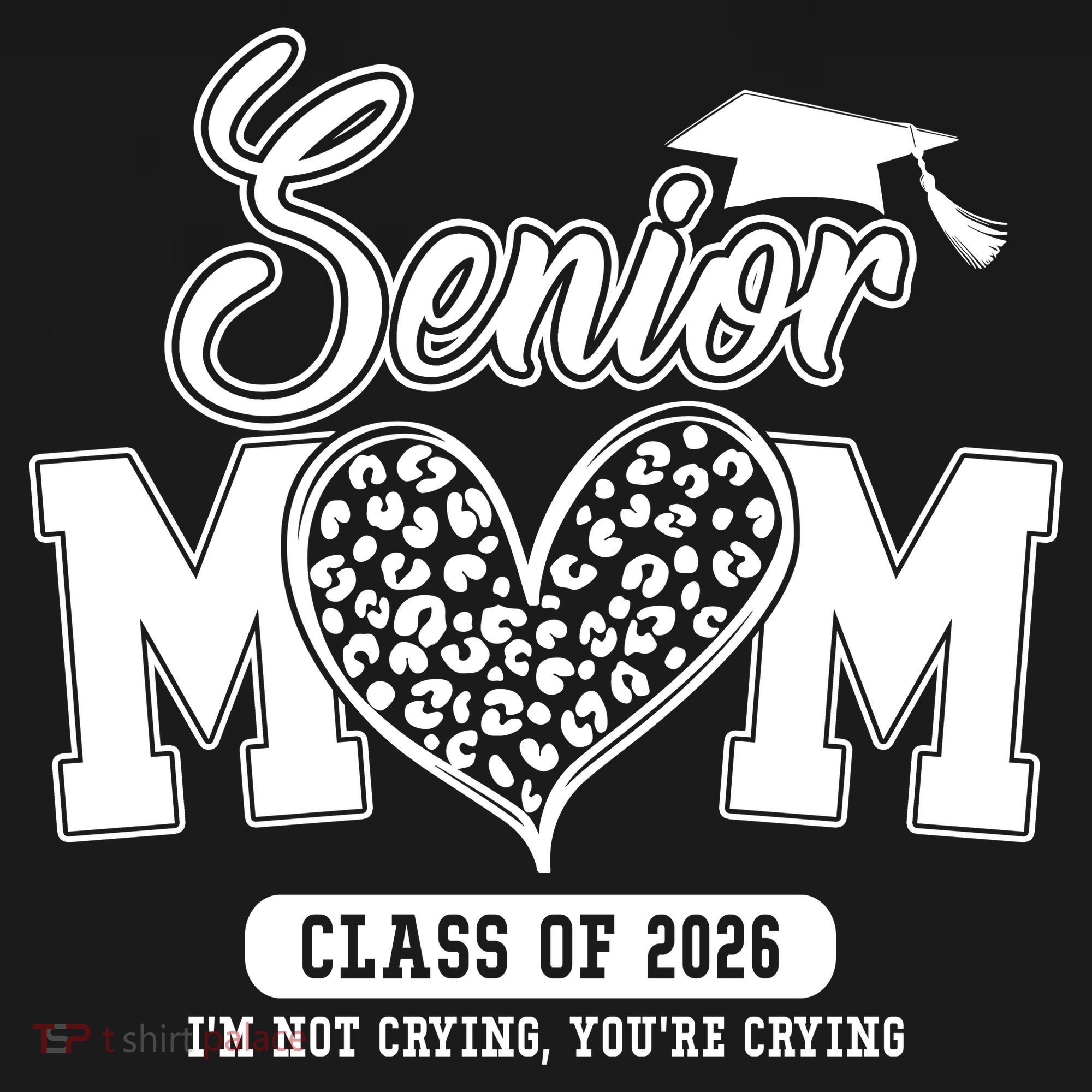Senior Mom Class Of 2026 Senior Mama 26 Graduation Leopard Sweatshirt Cinch Pack Bag