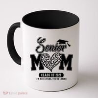 Senior Mom Class Of 2026 Senior Mama 26 Graduation Leopard Coffee Mug thumb 0