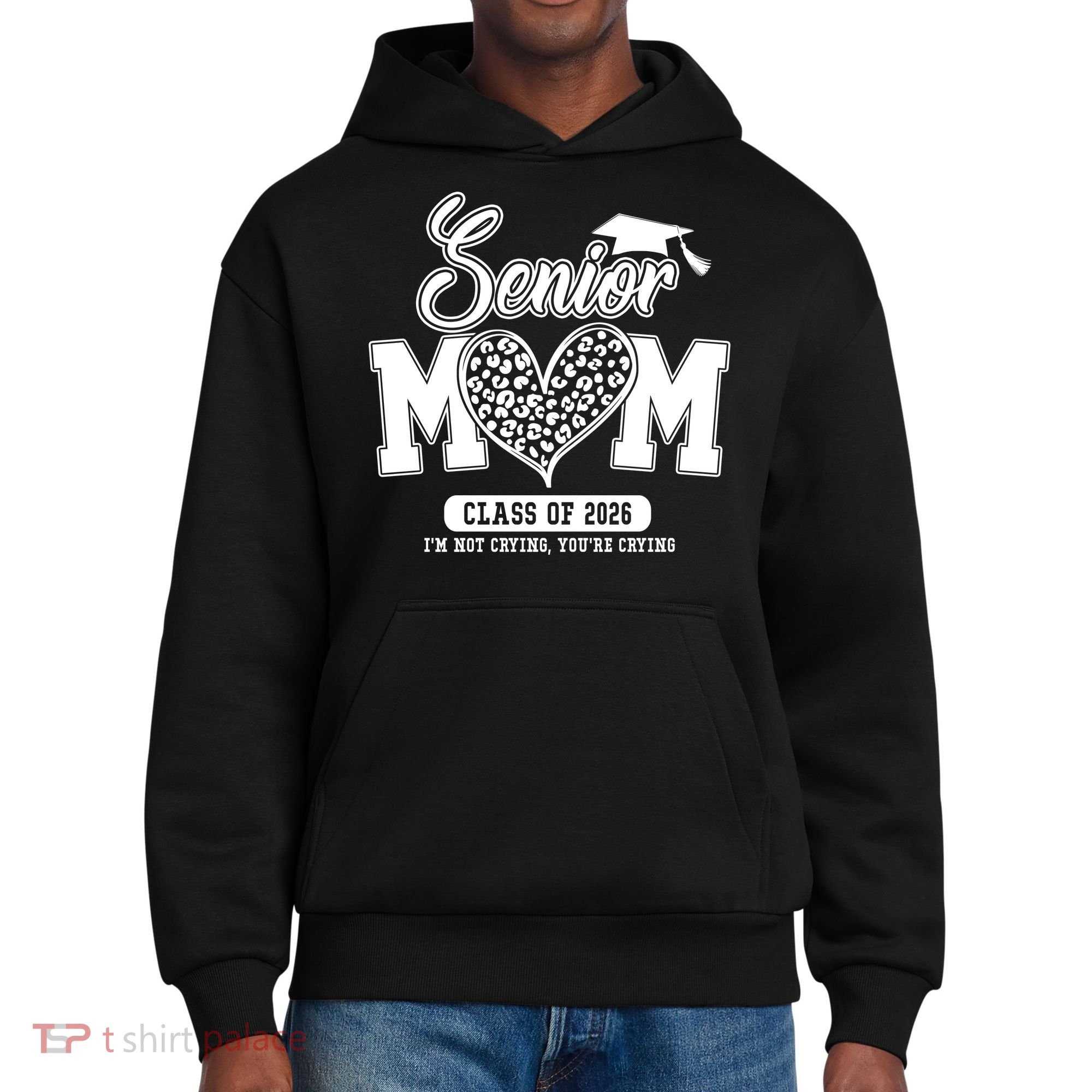 Senior Mom Class Of 2026 Senior Mama 26 Graduation Leopard District V.I.T. Heavyweight Hoodie