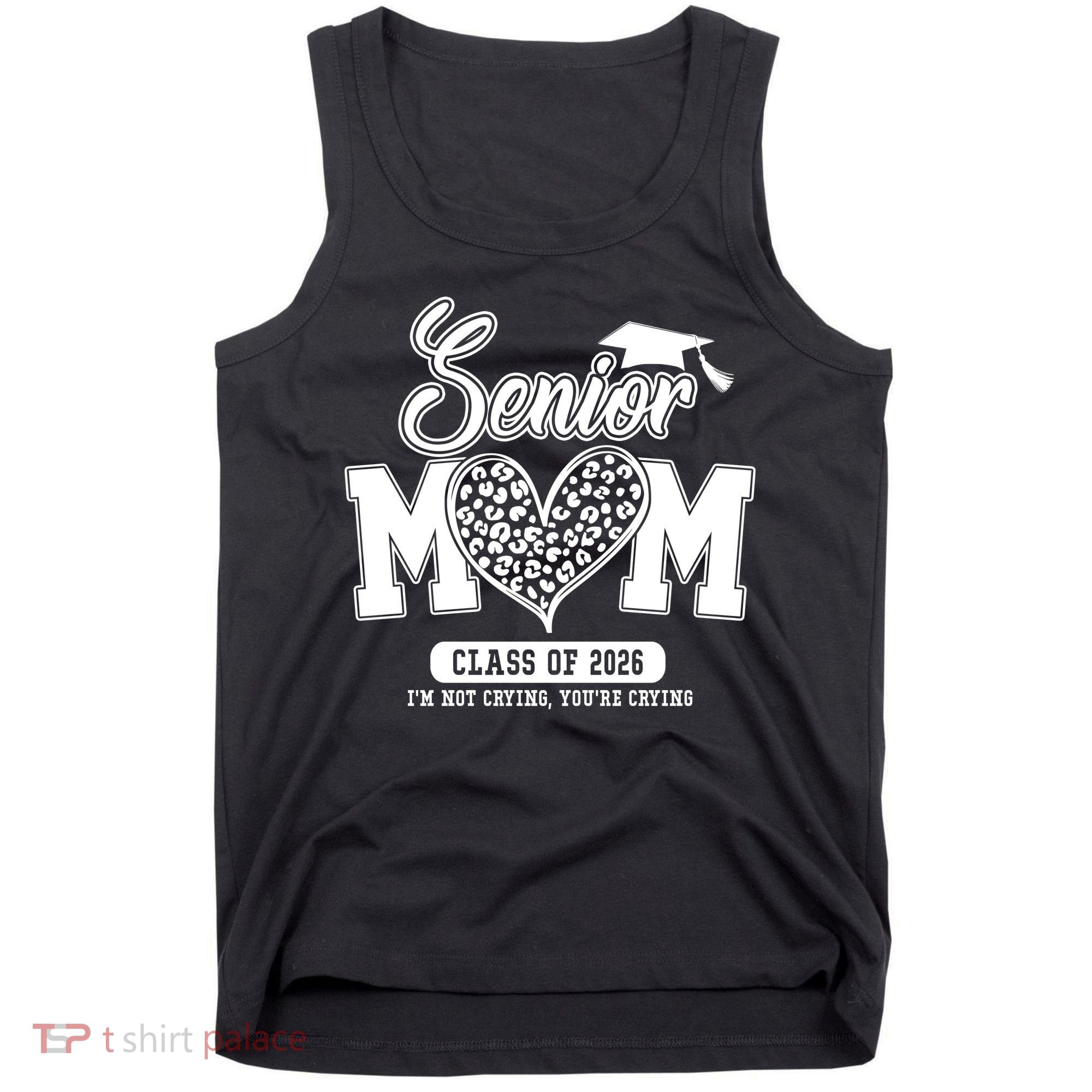 Senior Mom Class Of 2026 Senior Mama 26 Graduation Leopard Tank Top
