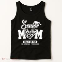 Senior Mom Class Of 2026 Senior Mama 26 Graduation Leopard Tank Top thumb 2