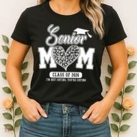 Senior Mom Class Of 2026 Senior Mama 26 Graduation Leopard Women's T-Shirt thumb 2