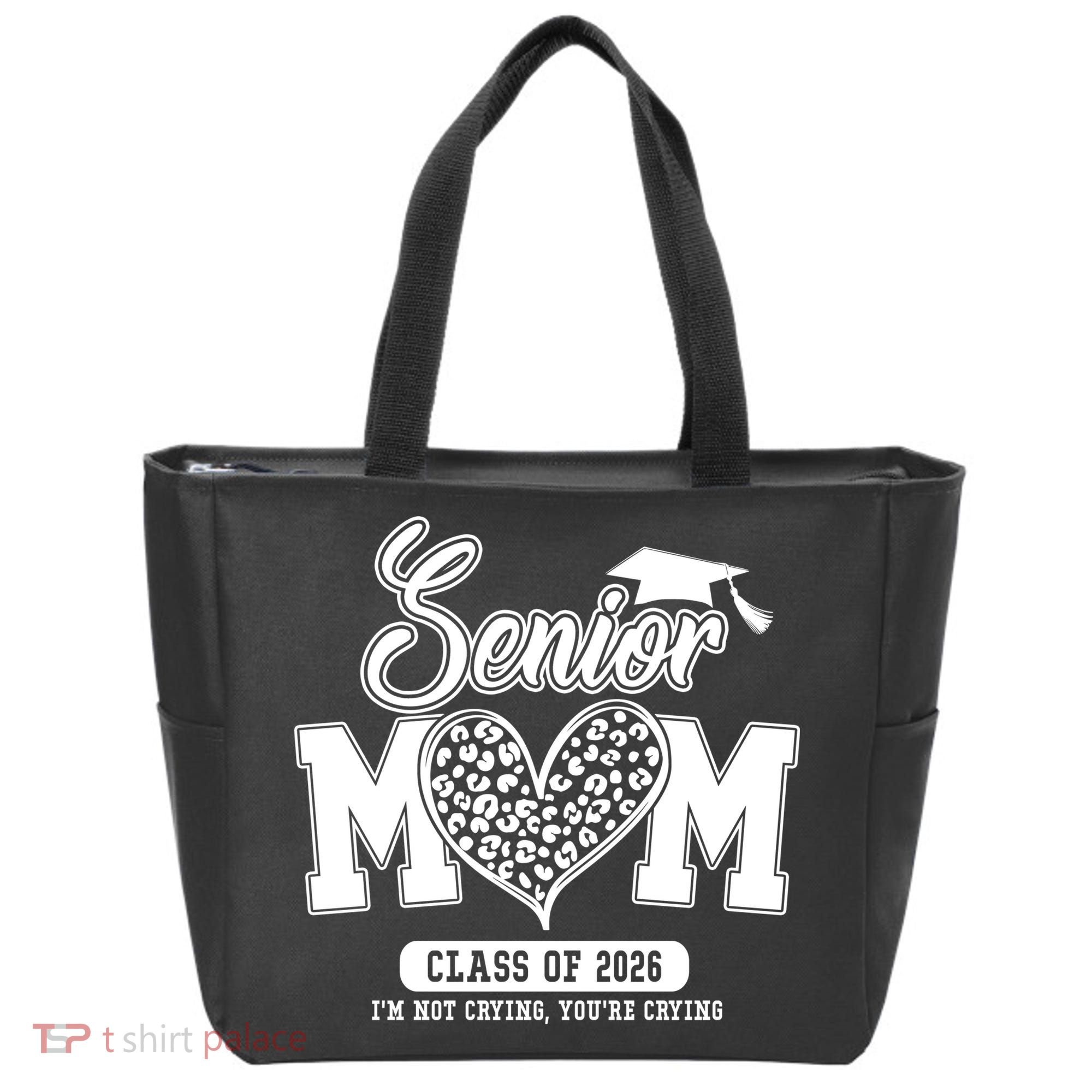 Senior Mom Class Of 2026 Senior Mama 26 Graduation Leopard Tote Bag