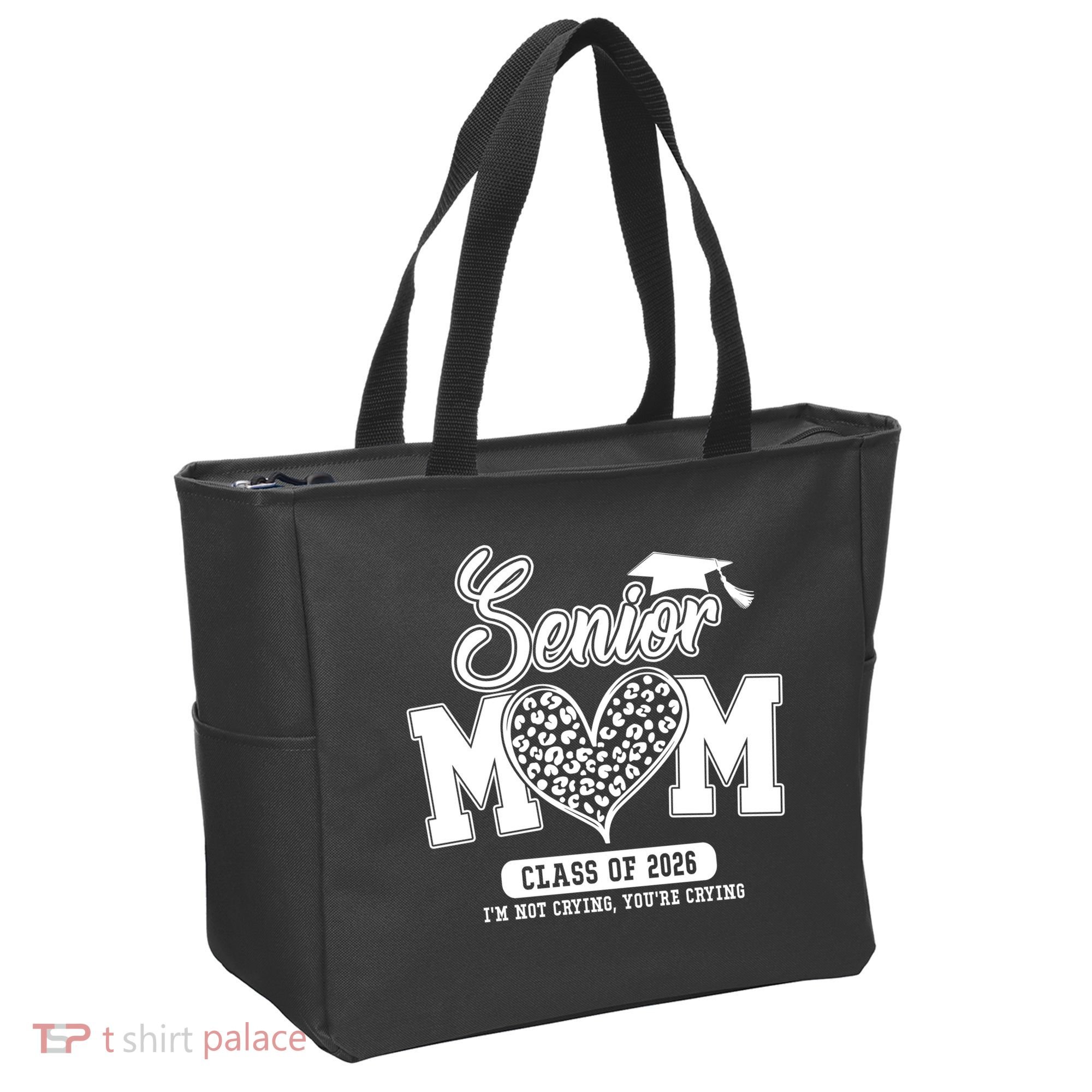 Senior Mom Class Of 2026 Senior Mama 26 Graduation Leopard Tote Bag