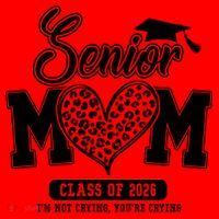 Senior Mom Class Of 2026 Senior Mama 26 Graduation Leopard Santa Hat thumb 1