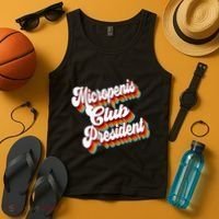 Sarcastic Micropenis Club President Tank Top thumb 4