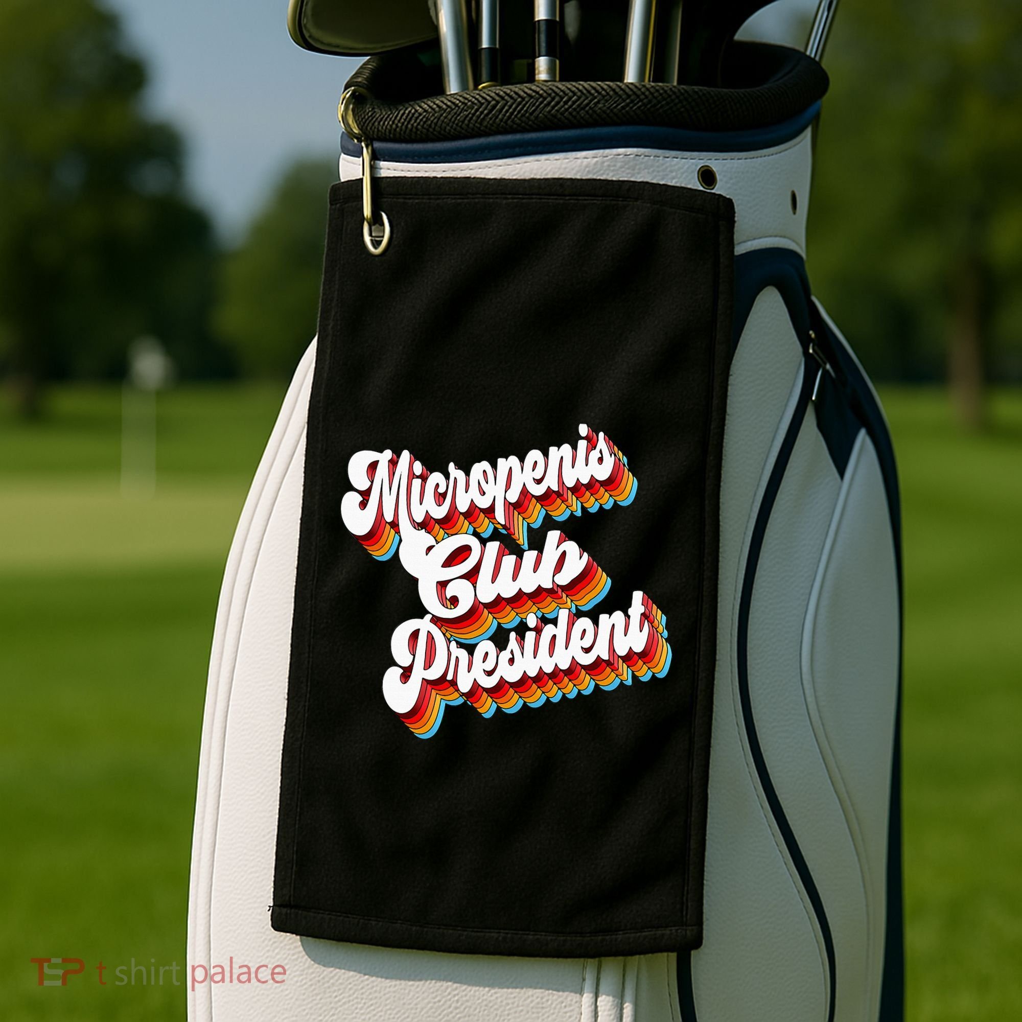 Sarcastic Micropenis Club President Golf Towel