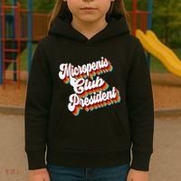 Sarcastic Micropenis Club President Kids Hoodie thumb 3