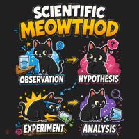 Scientific Meowthod Cat Themed Educational Fun Women's Sweatshirt thumb 2