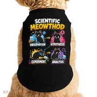 Scientific Meowthod Cat Themed Educational Fun Doggie Tank thumb 0