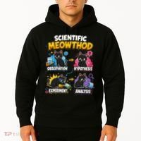 Scientific Meowthod Cat Themed Educational Fun Hoodie thumb 2