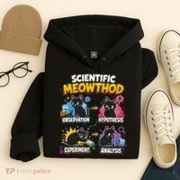 Scientific Meowthod Cat Themed Educational Fun Hoodie thumb 4
