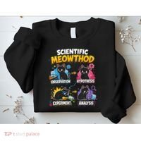 Scientific Meowthod Cat Themed Educational Fun Sweatshirt thumb 2