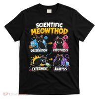 Scientific Meowthod Cat Themed Educational Fun T-Shirt thumb 0