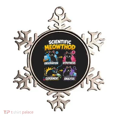Scientific Meowthod Cat Themed Educational Fun Ornament