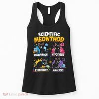 Scientific Meowthod Cat Themed Educational Fun Women's Tank Top thumb 0