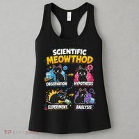 Scientific Meowthod Cat Themed Educational Fun Women's Tank Top thumb 3