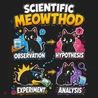 Scientific Meowthod Cat Themed Educational Fun Hat thumb 2