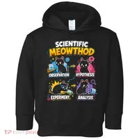 Scientific Meowthod Cat Themed Educational Fun Toddler Hoodie thumb 0