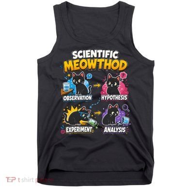 Scientific Meowthod Cat Themed Educational Fun Tank Top