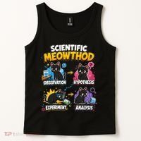 Scientific Meowthod Cat Themed Educational Fun Tank Top thumb 2