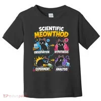 Scientific Meowthod Cat Themed Educational Fun Toddler T-Shirt thumb 0