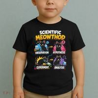 Scientific Meowthod Cat Themed Educational Fun Toddler T-Shirt thumb 2