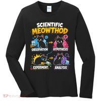 Scientific Meowthod Cat Themed Educational Fun Women's Long Sleeve Shirt thumb 0