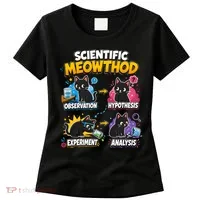 Scientific Meowthod Cat Themed Educational Fun Women's T-Shirt thumb 0