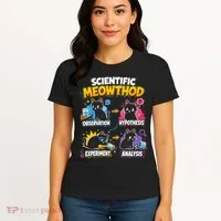 Scientific Meowthod Cat Themed Educational Fun Women's T-Shirt thumb 4