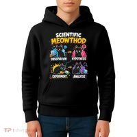Scientific Meowthod Cat Themed Educational Fun Kids Hoodie thumb 4