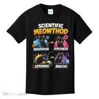 Scientific Meowthod Cat Themed Educational Fun Kids T-Shirt thumb 0