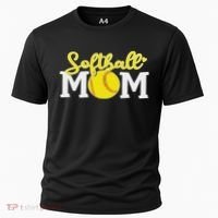 Softball Mom Cute For Mother Love Softball Cooling Performance Crew T-Shirt thumb 0