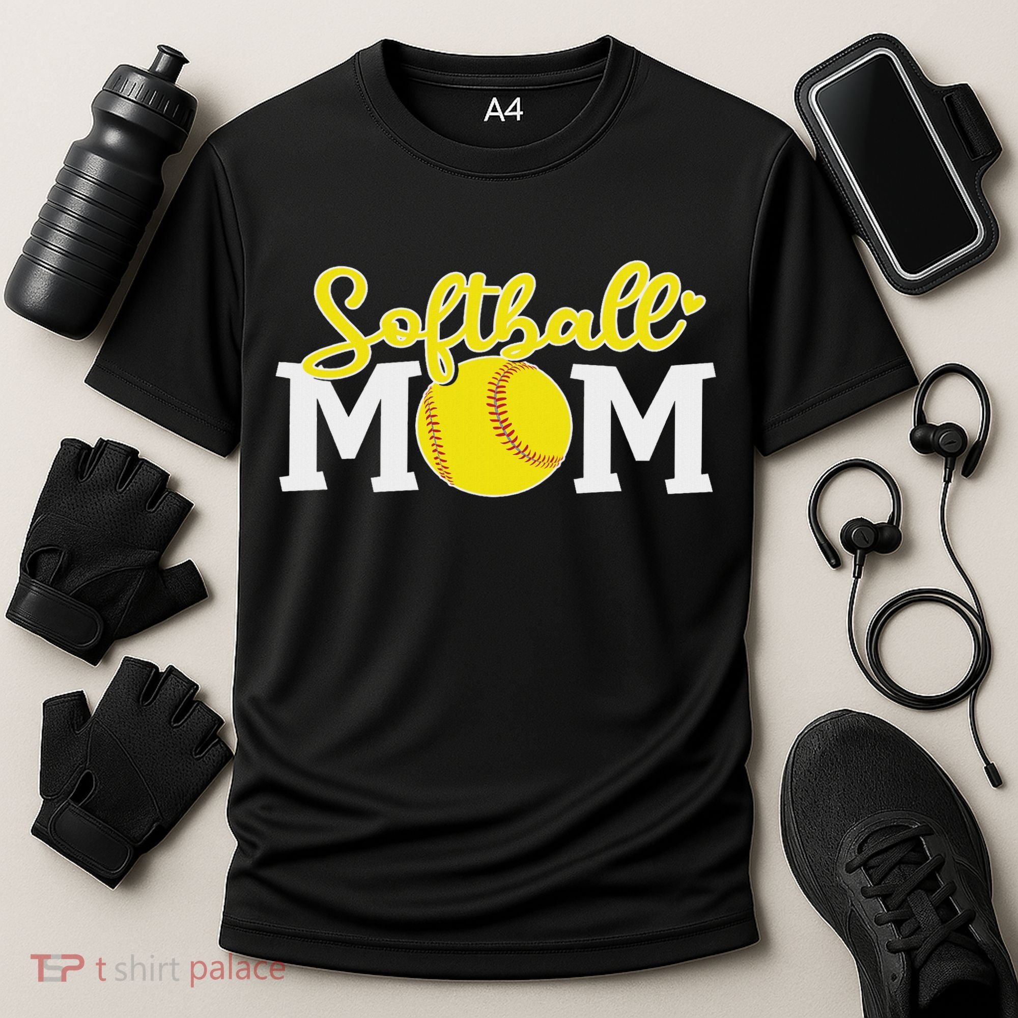 Softball Mom Cute For Mother Love Softball Cooling Performance Crew T-Shirt
