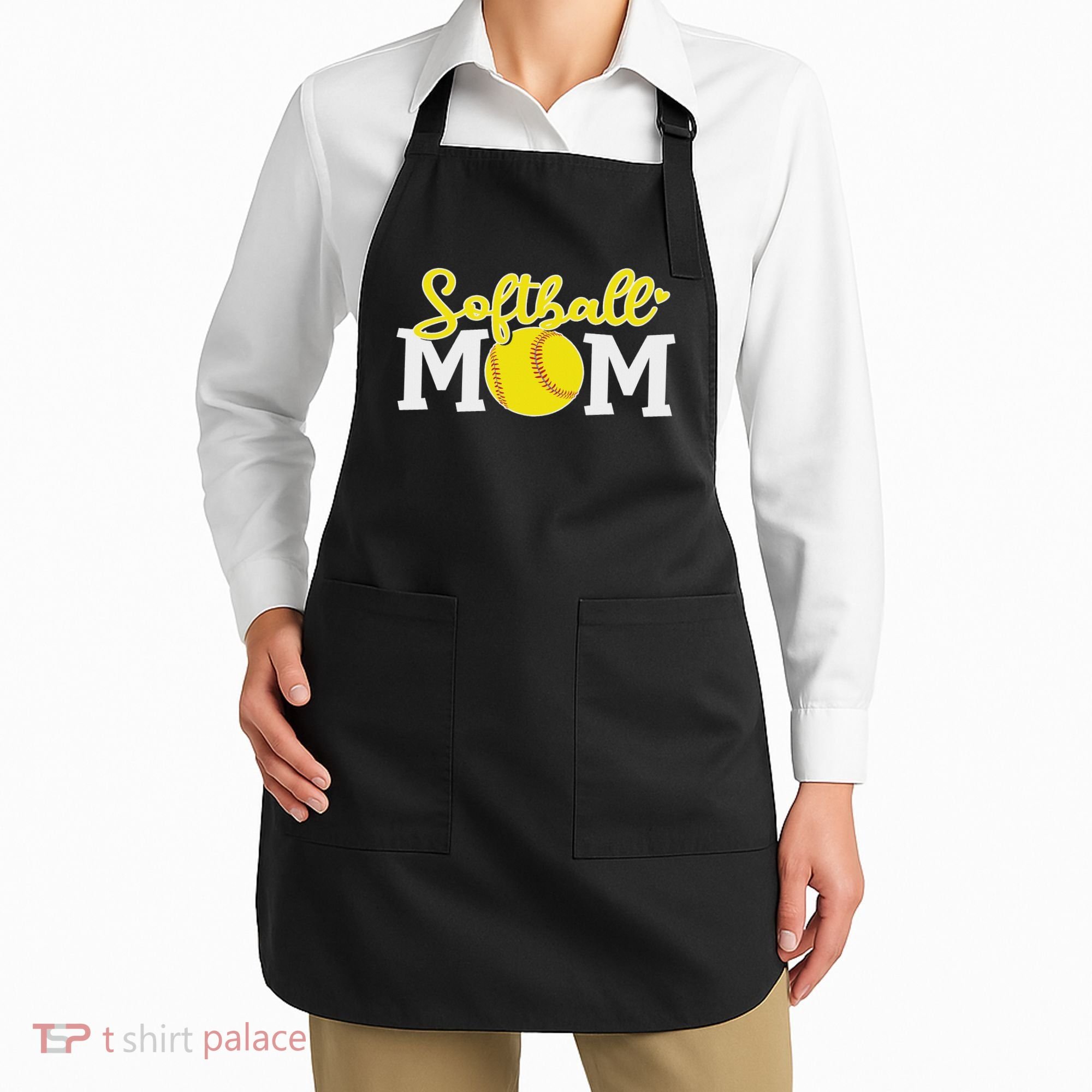 Softball Mom Cute For Mother Love Softball Apron